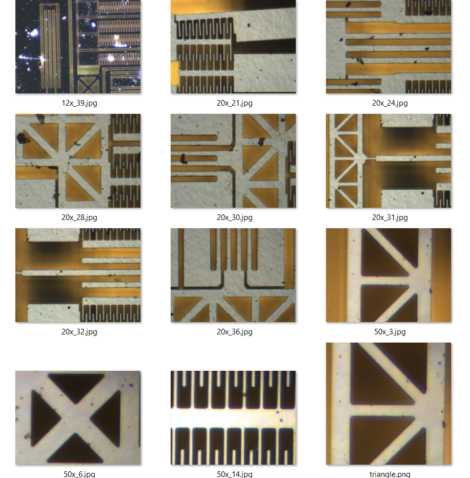 Images of a MEMS gyroscope