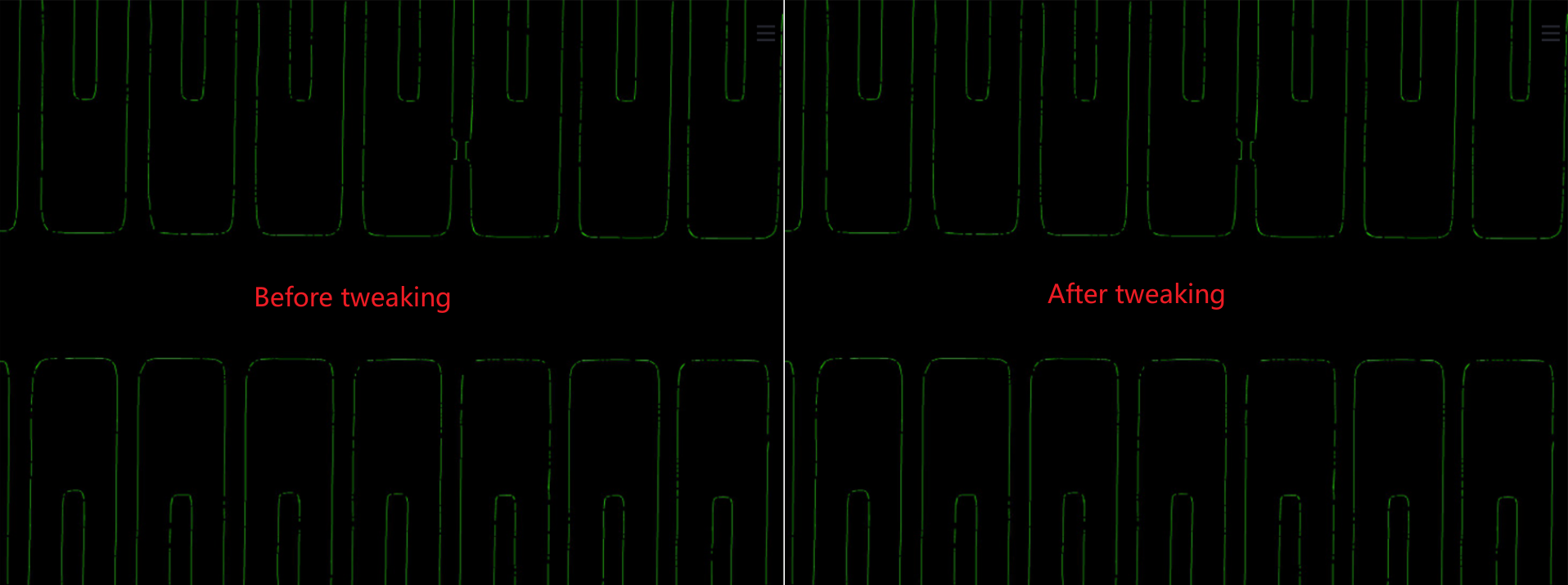 Hough line transform tweaking
